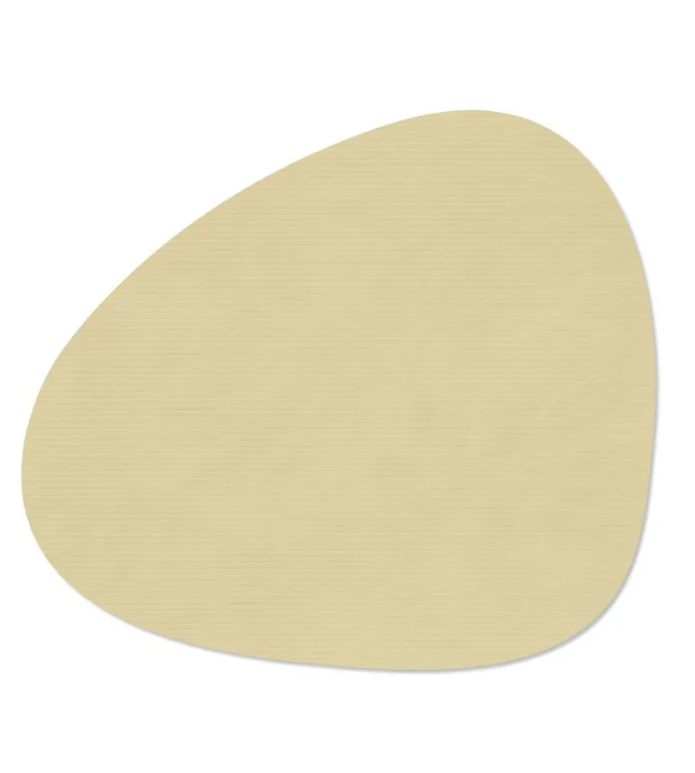 Table Mat Curve L Corduroy Lemon Sorbet