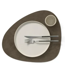 Table Mat Curve L Corduroy Caviar
