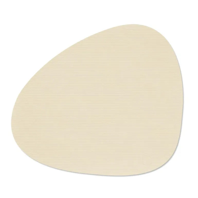 Table Mat Curve L Corduroy Vanilla