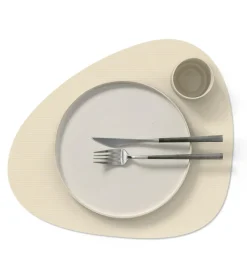 Table Mat Curve L Corduroy Vanilla