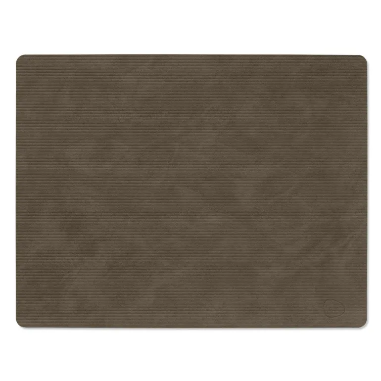Table Mat Square L Corduroy Caviar