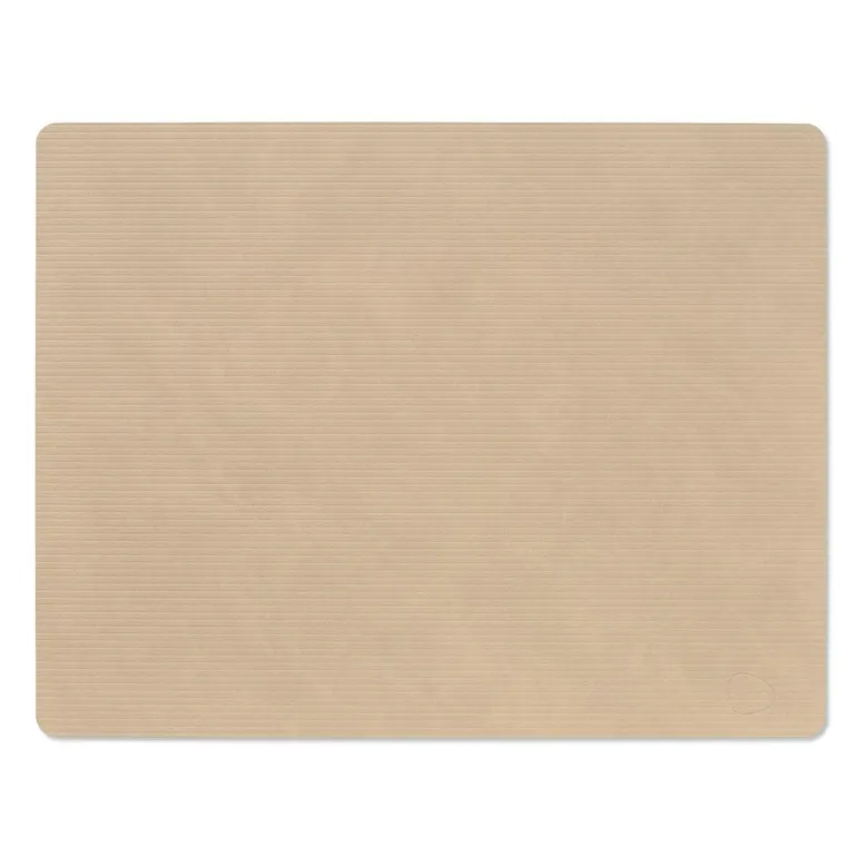 Table Mat Square L Corduroy Sand