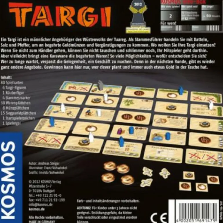 Targi - Hitziges Spiel für Zwei um Datteln, Salz u