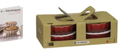 Tarteform 4er-Set Kirschrot