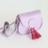 Tasche Bommel flieder fuchsia