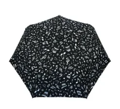 Taschenschirm mit Musiknoten, L28cm, Ø90cm