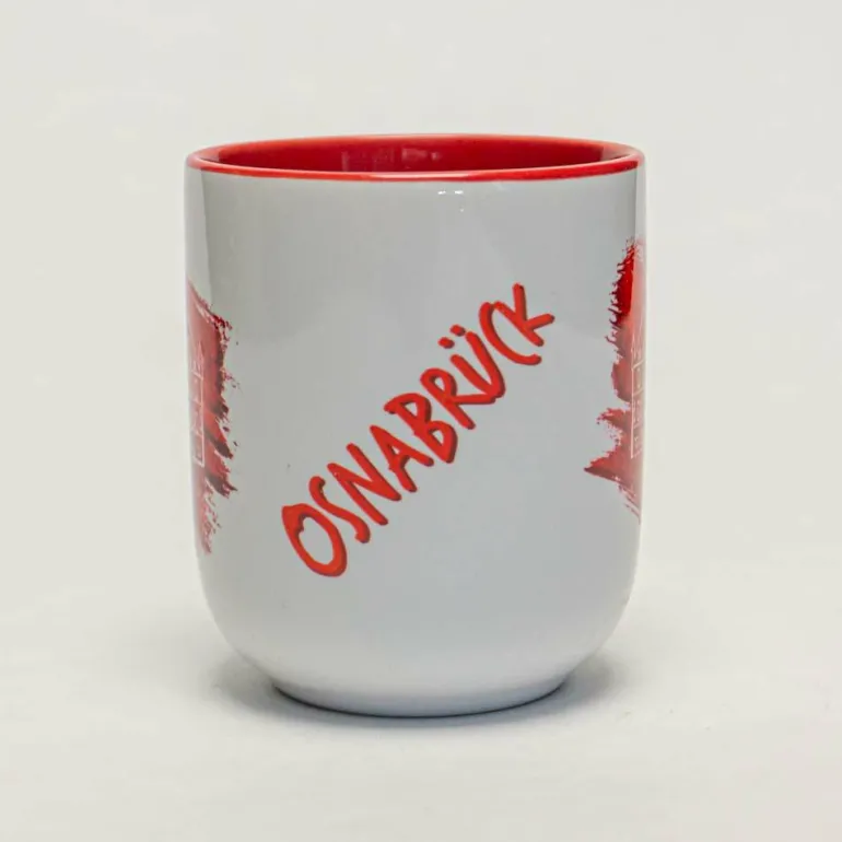 Tasse Curved Osnabrück Rathaus scratch rot
