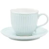 Tasse & Untertasse pale blue Alice