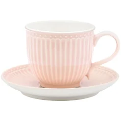 Tasse & Untertasse pale pink Alice