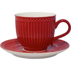 Tasse & Untertasse red Alice