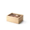 Teebeutelbox Gummibaumholz 23x17,5cm
