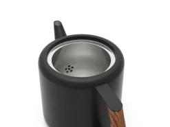 Teekanne Duet Boston 1,1L schw. matt Holz