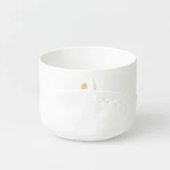 Teelicht Schneetag „Schneeflocken", H.7cm, D.9cm
