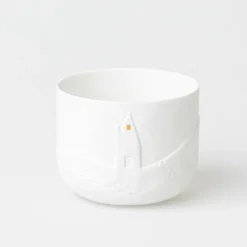 Teelicht Schneetag „Schneeflocken", H.7cm, D.9cm