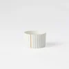 Teelichthalte,, Plissee" D:4,7cm H:3cm