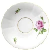 Tee/Suppenuntertasse Rose mitte bunt Goldrand zu 0