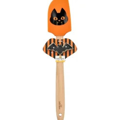 Teigschaber Halloweenkatze mit Ausstecher