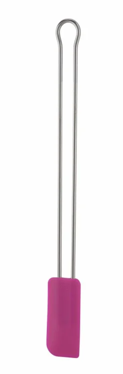 Teigschaber schmal pink 26cm