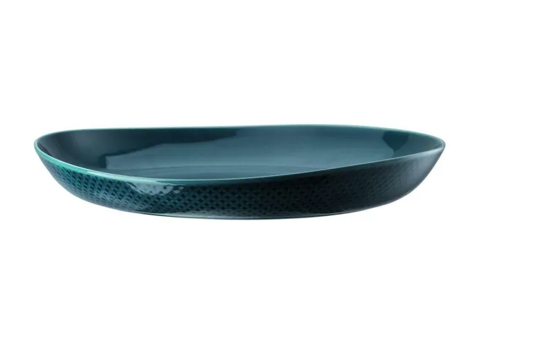 Teller, 33 cm, tief, Junto / Ocean Blue