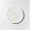 Teller flach 21 cm Golden Forest Fine Bone China