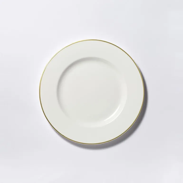 Teller flach 21 cm Golden Lane Fine Bone China