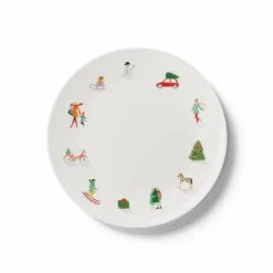 Teller flach 24 cm Noel Fine Bone China