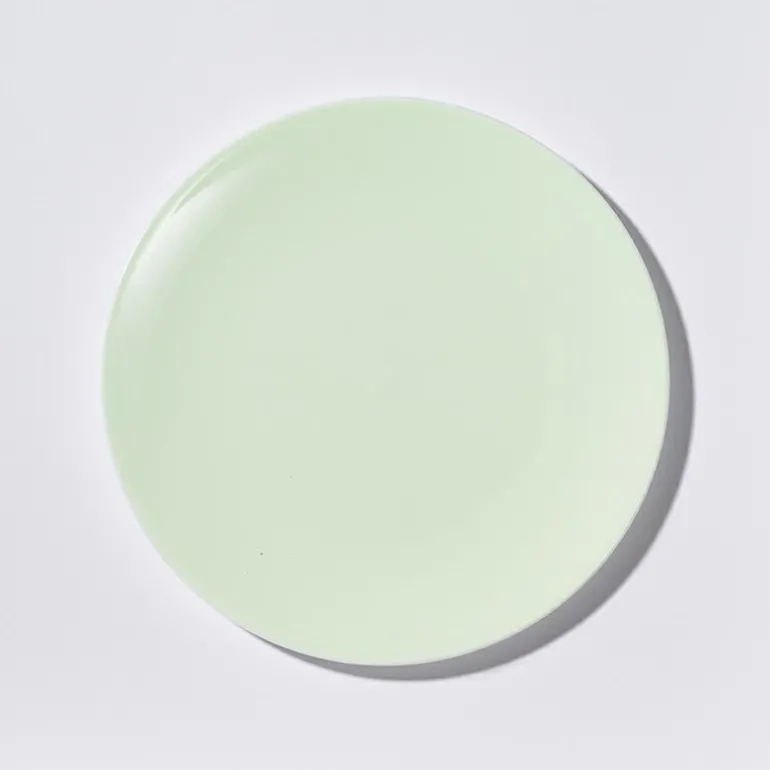 Teller flach 28 cm Pastell Mint Fine Bone China