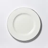 Teller flach 26,5 cm Platin Lane Classic Fine Bone