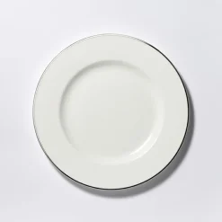 Teller flach 26,5 cm Platin Lane Classic Fine Bone