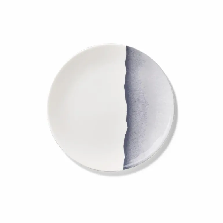 Teller flach 21 cm Silhouette Anthrazit Fine Bone