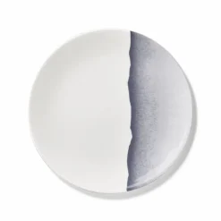 Teller flach 28 cm Silhouette Anthrazit Fine Bone