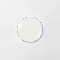 Teller flach 21 cm Simplicity Grau Fine Bone China