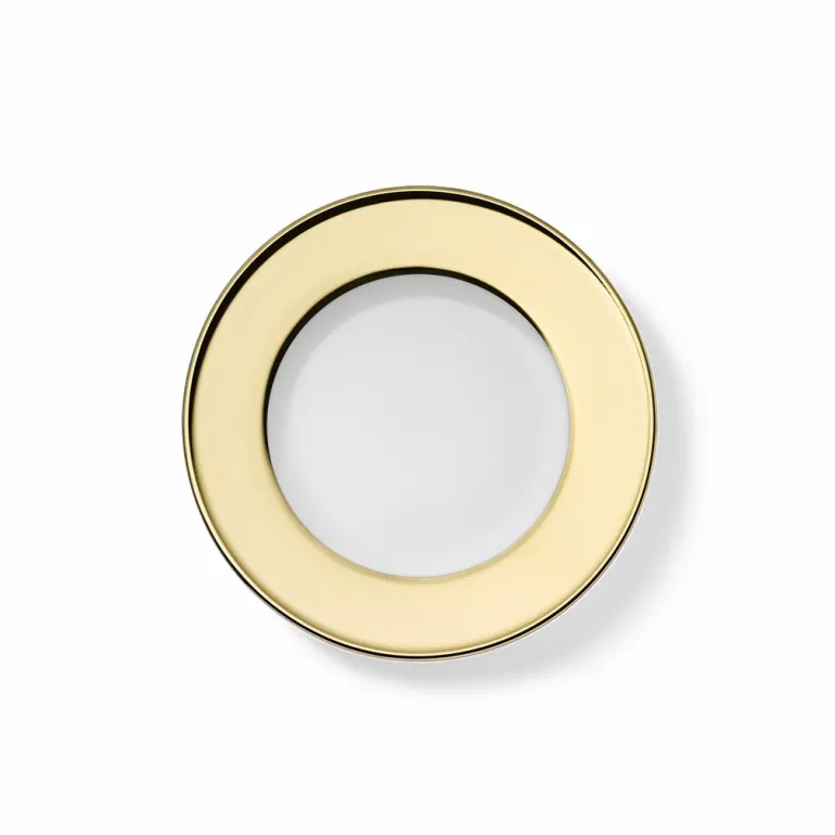 Teller flach Fahne 21 cm Gold Solid Color