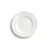 Teller flach Fahne 19 cm Weiss Solid Color