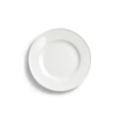 Teller flach Fahne 19 cm Weiss Solid Color