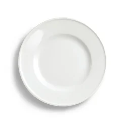 Teller flach Fahne 26 cm Weiss Solid Color