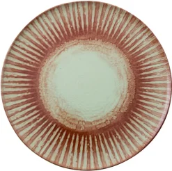 Teller fl 32cm Sunlight Red (Stoneware)