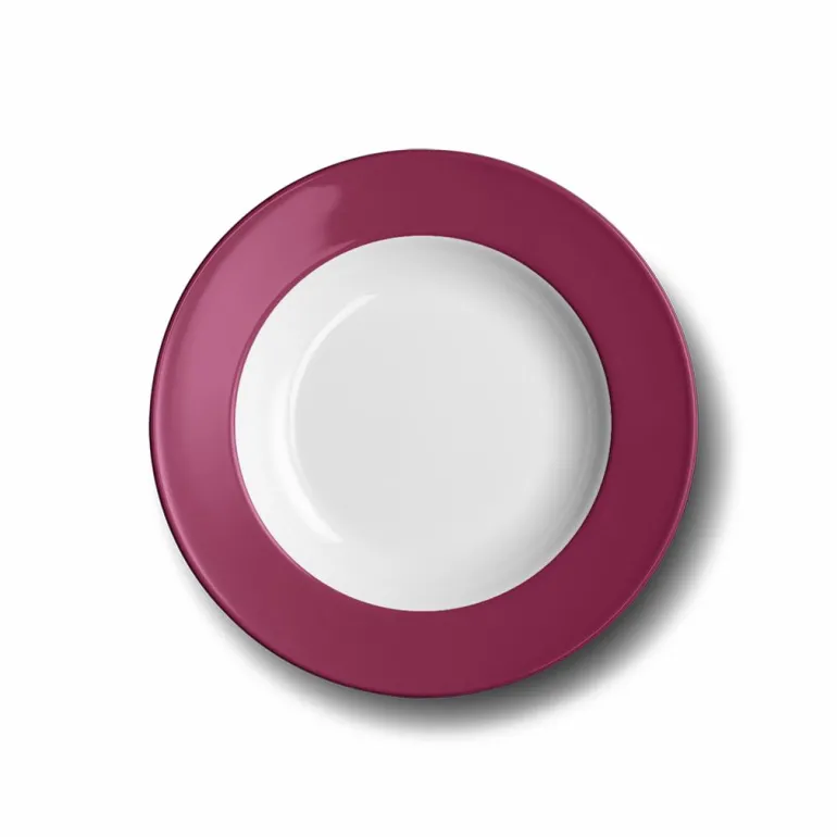 Teller tief Fahne 23 cm Himbeere Solid Color