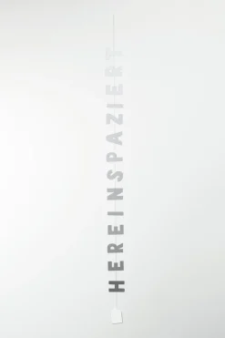 Textkette „Hereinspaziert", L 123 Cm