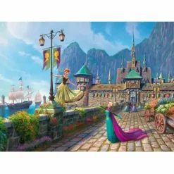 Thomas Kinkade: Disney, Frozen Celebrating in Aren
