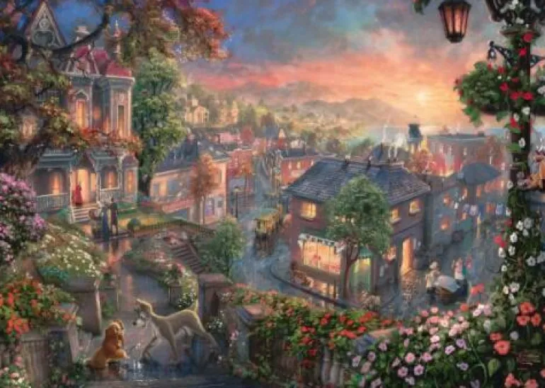 Thomas Kinkade: Susi und Strolch - Puzzle 1000 Tei