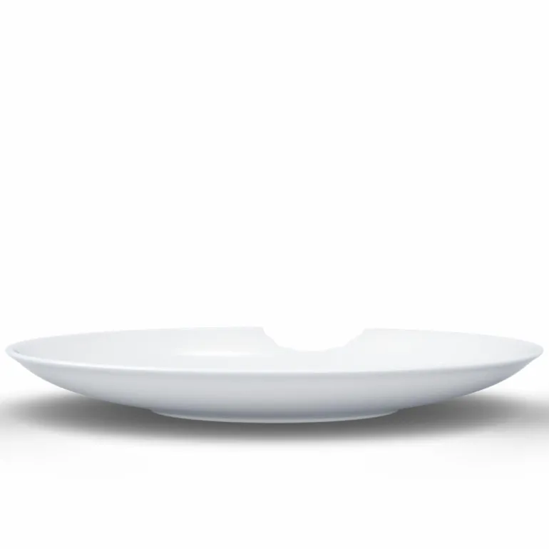 2 Tiefe Teller "mit Biss" 24cm, weiß