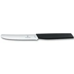 Tomaten-/Tafelmesser 11cm schwarz Swiss Modern