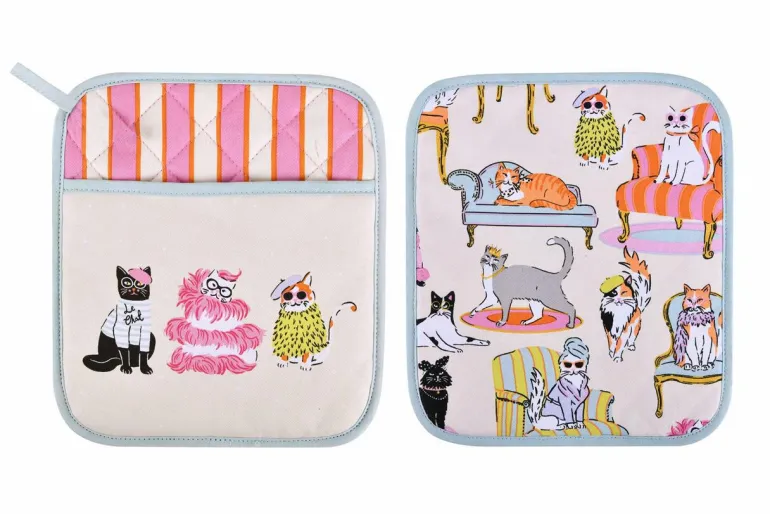 Topflappen "Cool Cats"