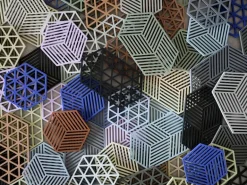 Topfuntersetzer Hexagon Lupine