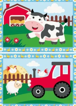 Tractor with scenery - Malen nach Zahlen Junior
