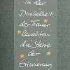 Transparent Trauerkarte „In der Dunkelheit"