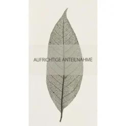 Trauerkarte „Blatt"