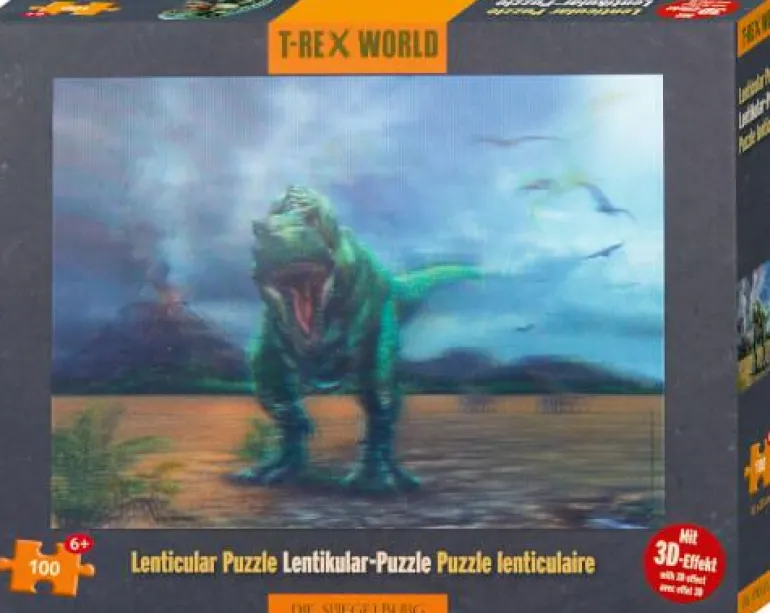 T-Rex World - Lentikular-Puzzle T-Rex (100 Teile)