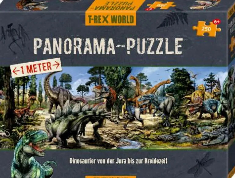 T-Rex World - Panorama-Puzzle 250 Teile